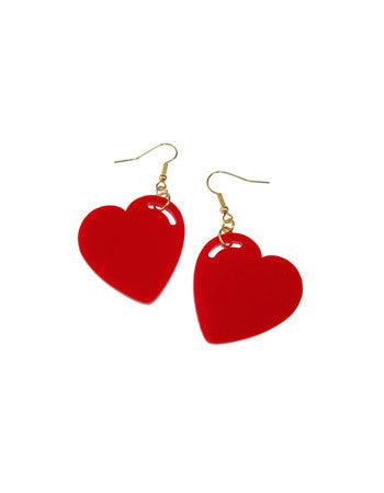 Red Hearts Earrings